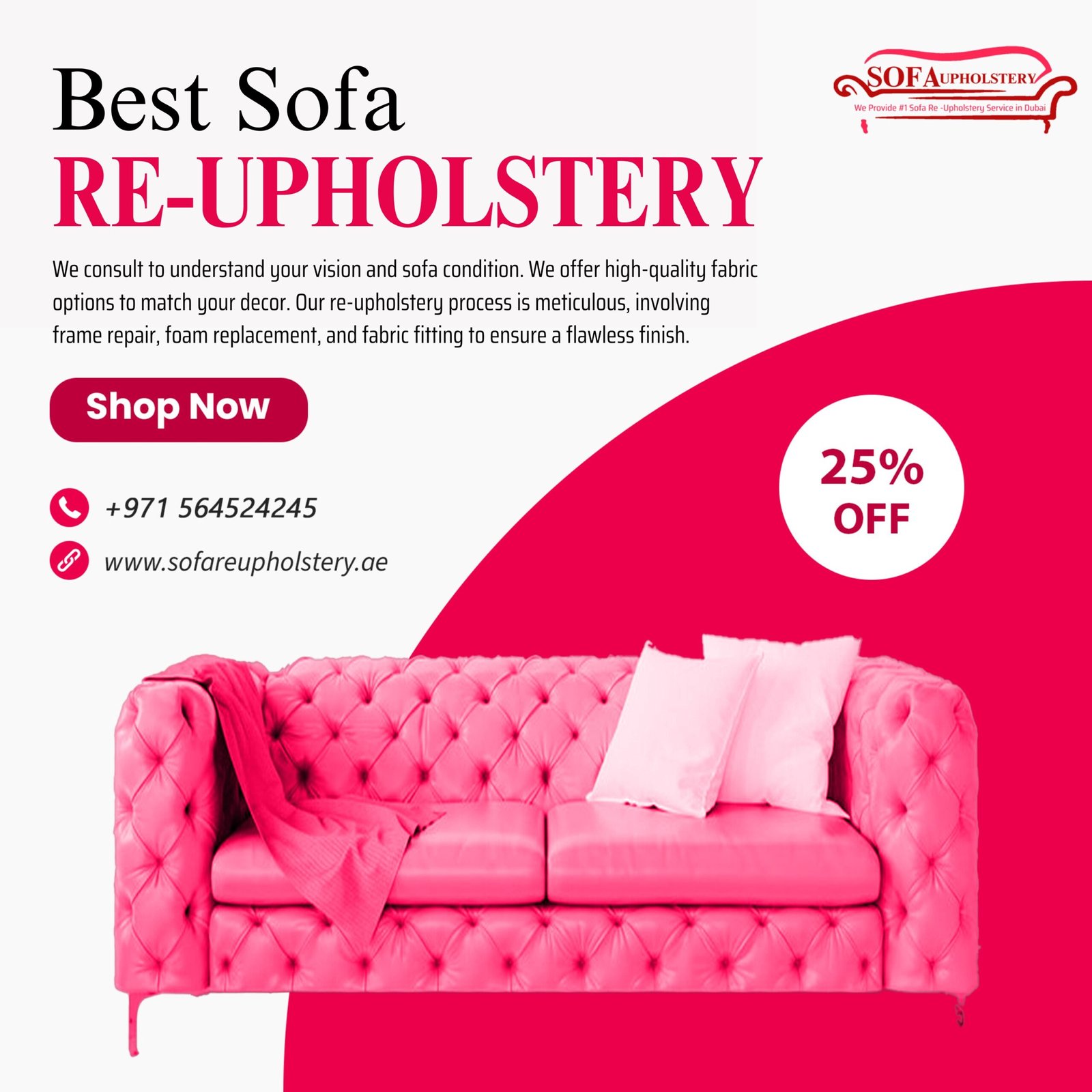 Best Sofa Re-Upholstery Service in Dubai